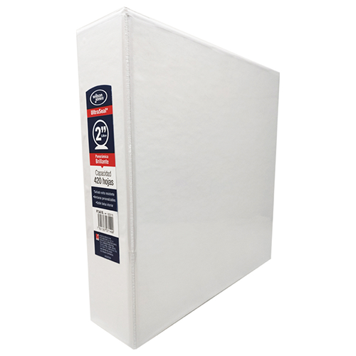 Carpeta Wilson Jones C/Cristal, arillo “O”, 2”, Color blanco, Modelo: P7149, 1 Pieza