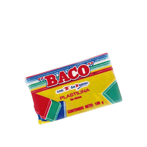 Plastilina Baco Marquilla, 180 Gramos, Amarilla, (1 Barra)