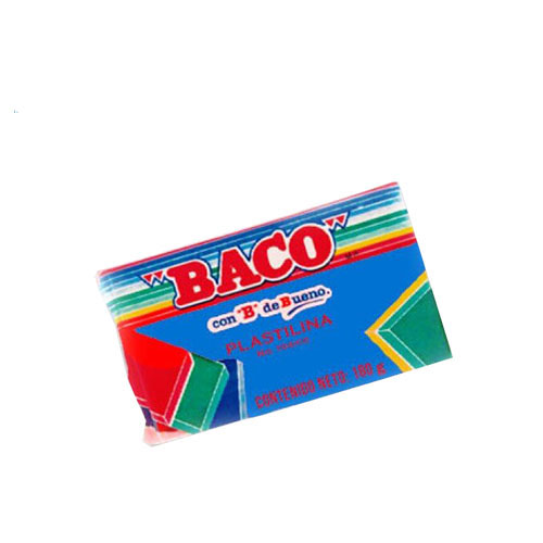 Plastilina Baco Marquilla, 180 Gramos, Azul, (1 Barra)