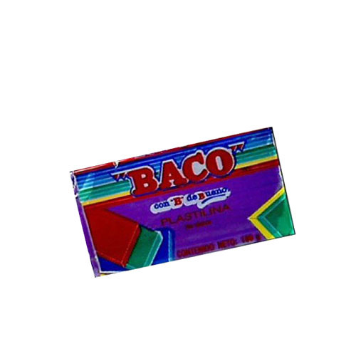 Plastilina Baco Marquilla, 180 Gramos, Violeta, (1 Barra)