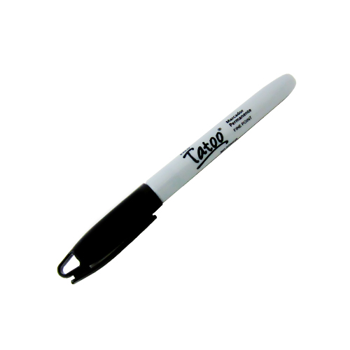 Marcador Baco Permanente P/F Tatoo Negro (1 Pieza)