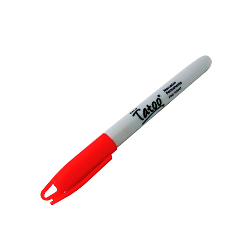 Marcador Baco Permanente P/F Tatoo Rojo (1 Pieza)