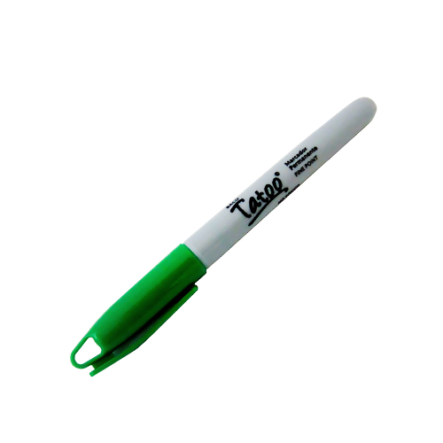 Marcador Baco Permanente P/F Tatoo Verde (1 Pieza)