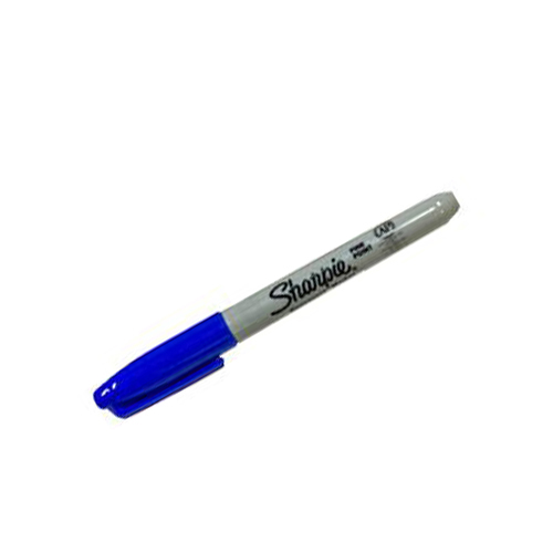 Marcador Permanente Sharpie, Punto Fino, Azul, (1 Pieza)