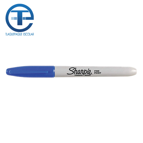 Marcador Permanente Sharpie, Punto Fino, Azul, (1 Pieza)