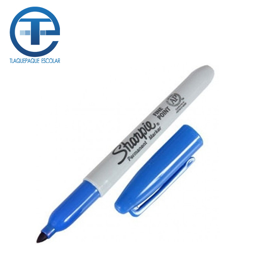 Marcador Permanente Sharpie, Punto Fino, Azul, (1 Pieza)