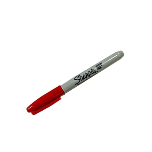 Marcador Permanente Sharpie, Punto Fino, Rojo, (1 Pieza)