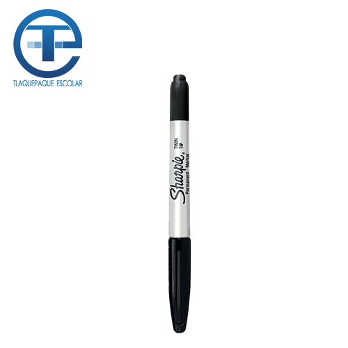 Marcador Permanente Sharpie, Twin Tip, Negro, (1 Pieza)