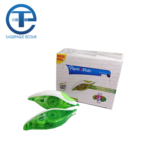 Corrector PapeMate Dryline, En Cinta, Con Grip, (1 Pieza)