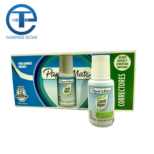 Corrector Liquid Paper Fluid, Frasco, 20 Ml, (1 Pieza)