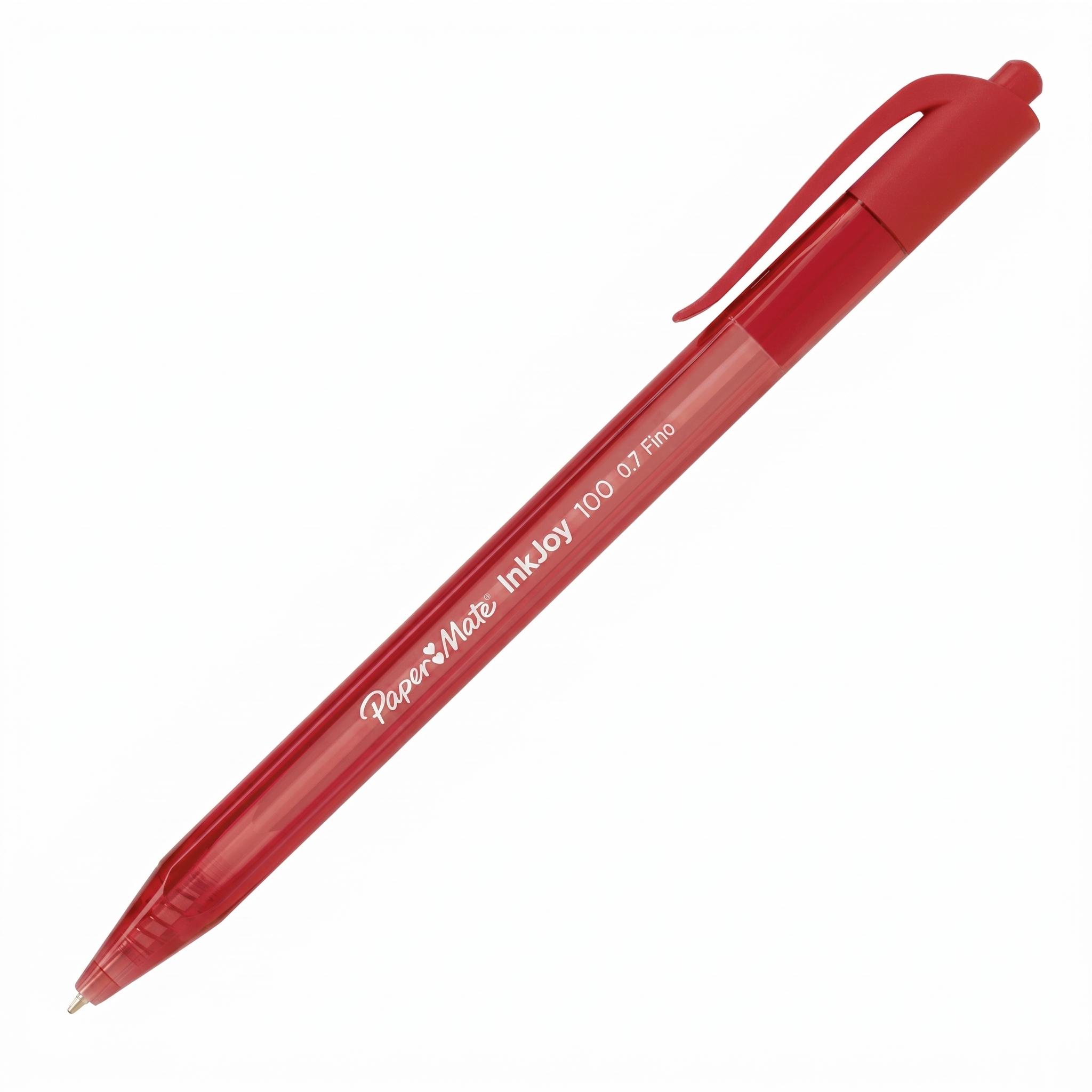 Bolígrafo Kilométrico Paper Mate 100 RT 0.7 Punto Fino Rojo