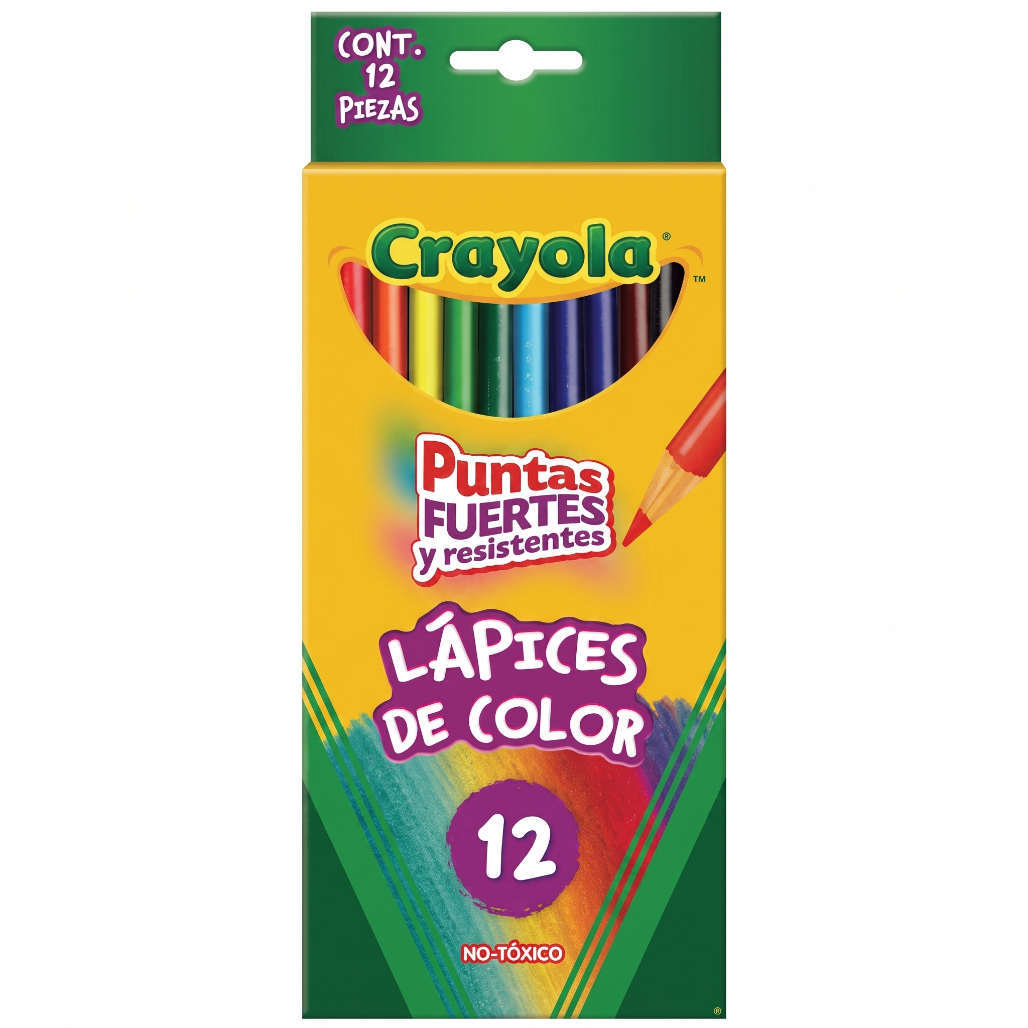 Lápices de Colores Crayola Largos C12 Piezas Modelo 684012