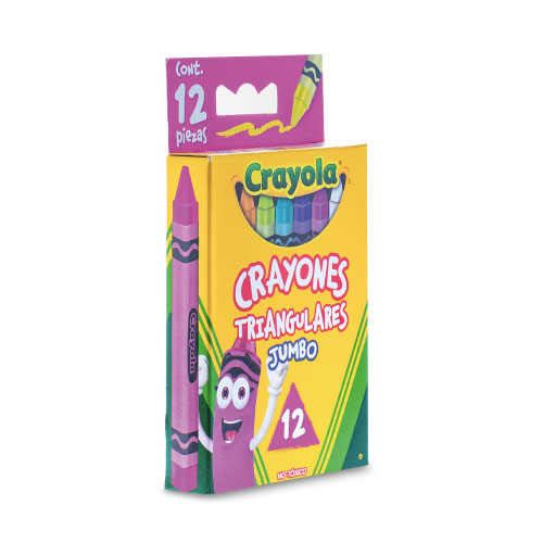 Crayon Crayola Jumbo Triangular, Con 12, (1 Pieza)