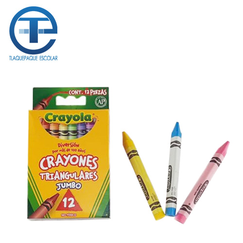 Crayon Crayola Jumbo Triangular, Con 12, (1 Pieza)