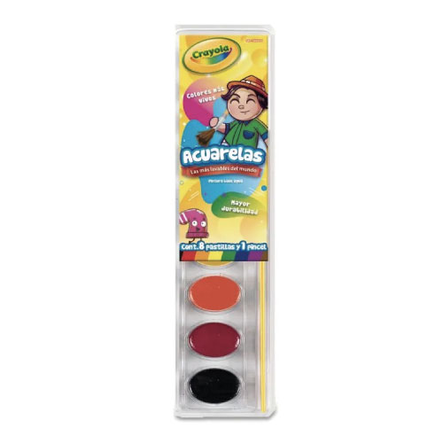 Acuarela Marca Crayola C/8 Pastillas