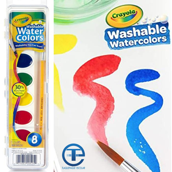Acuarela Marca Crayola C/8 Pastillas