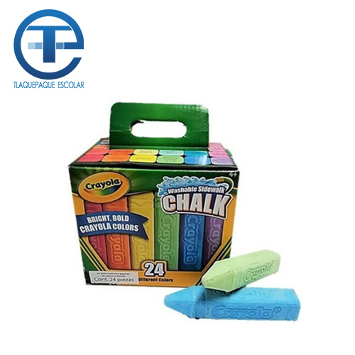 Gis Crayola Gigante, 24 Gises, Colores Surtidos, (1 Caja)