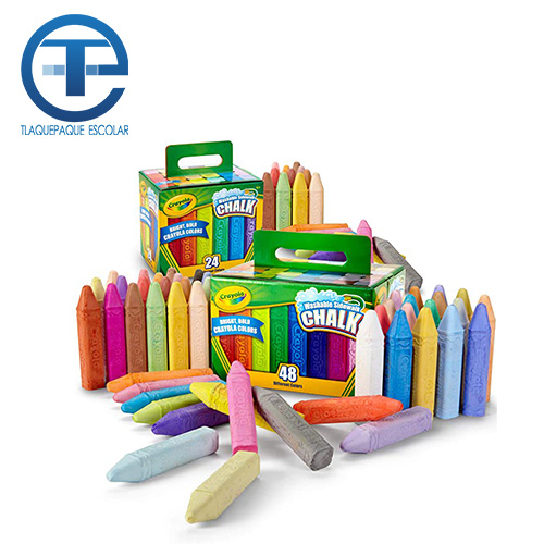 Gis Crayola Gigante, 24 Gises, Colores Surtidos, (1 Caja)
