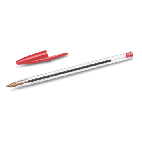 Bolígrafo Bic Dura Más, Punto Mediano, Color Rojo, (1 Pieza)