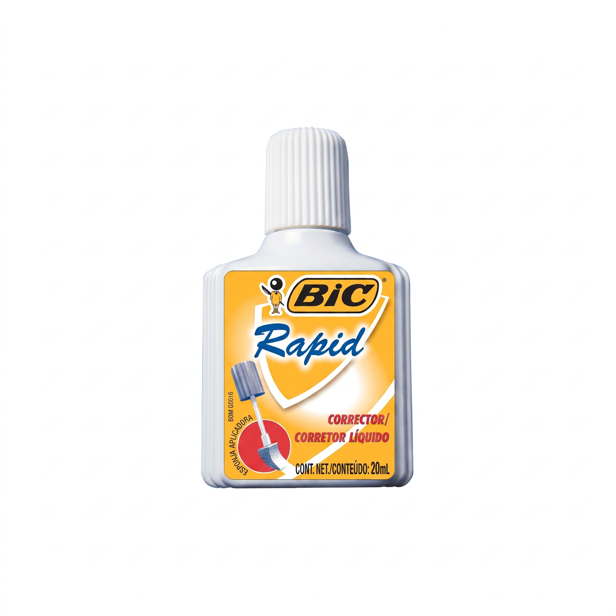 Corrector BIC Secado Rápido Gris 20 ml, pieza 867978