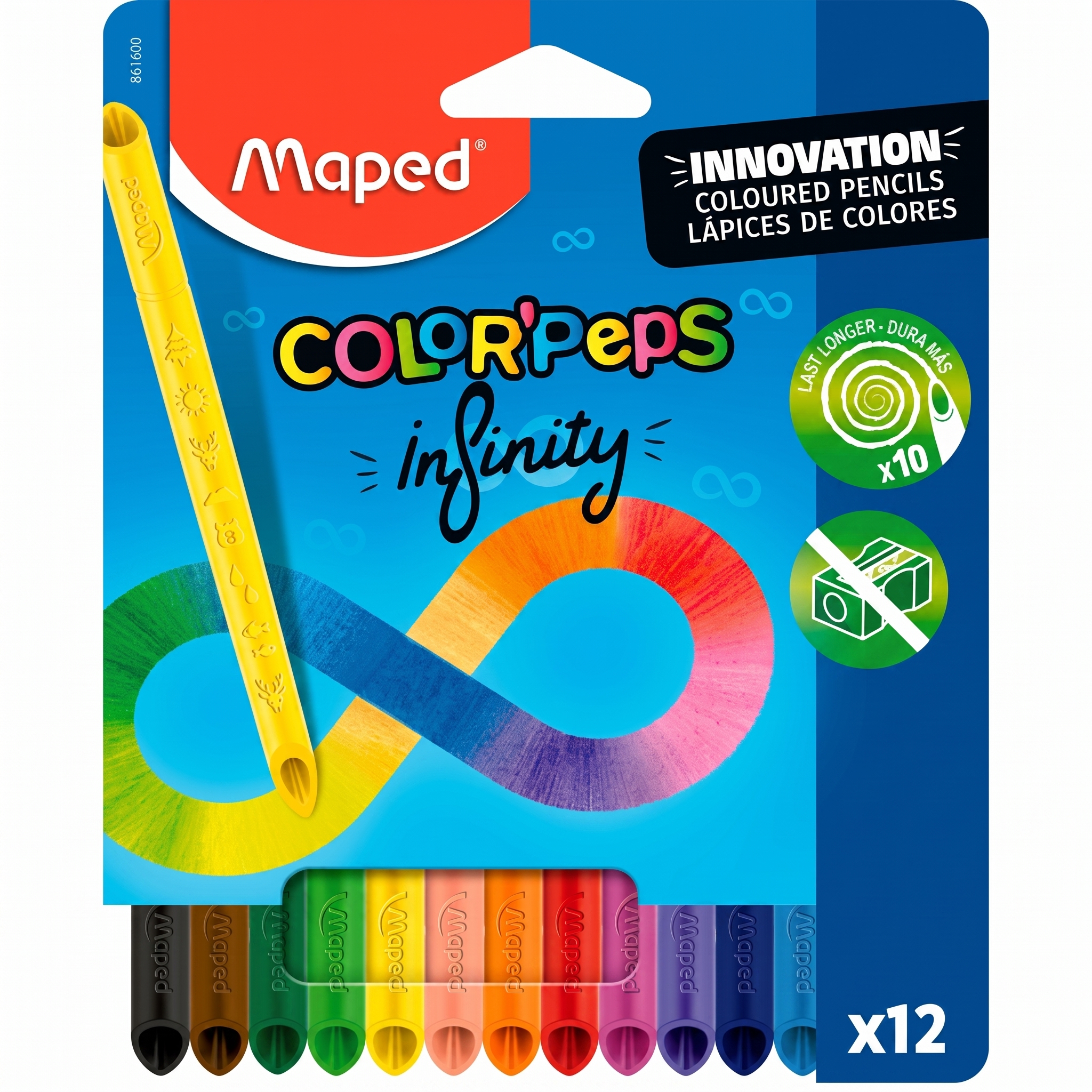 Colores Maped Color Peps Infinity C/12, 861600