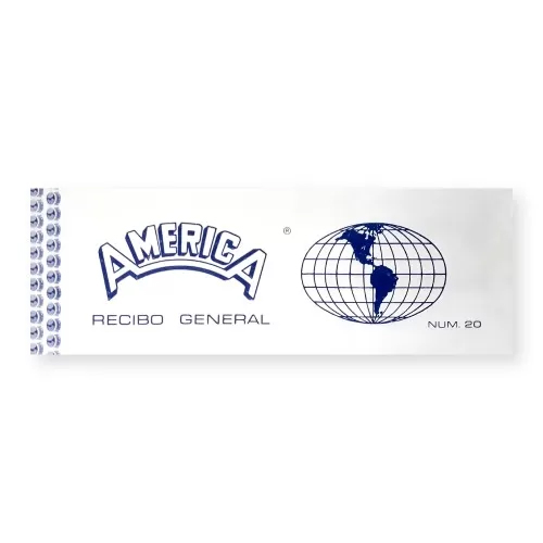 Block América Recibo General 100 Hojas