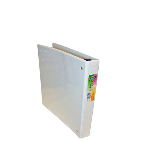 Carpeta Kinera Classic, Arillo en D, 1", Cristal Blanco, (1 Pieza)