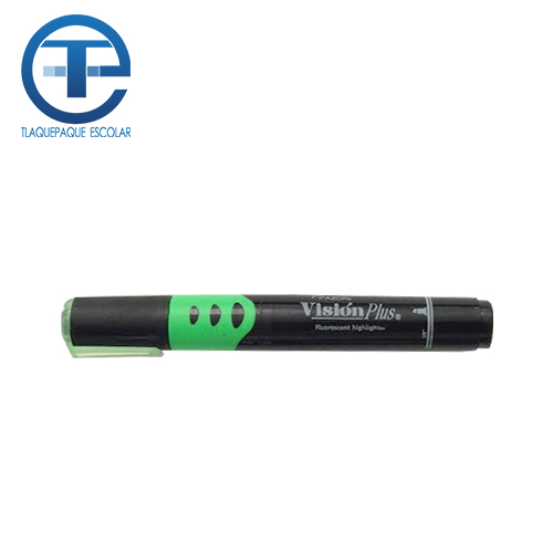 Marcador Fluorescence Vision Plus, Color Verde, (1 Pieza)