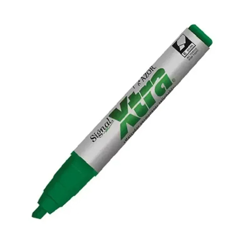 Marcador Permanente Signal Xtra Punta Cincel Verde 40004 (1 Pieza)