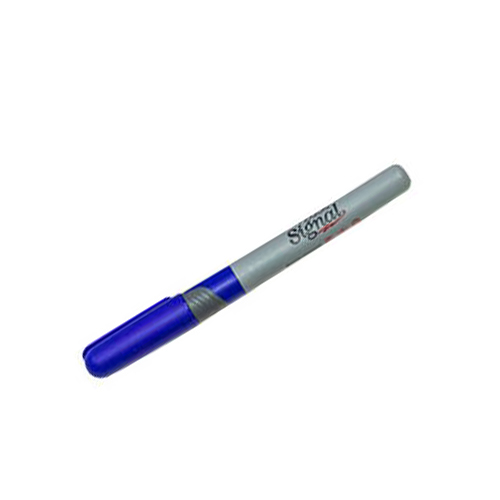 Marcador Signal Permanente, Punto Fino, Azul, (1 Pieza)
