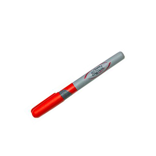 Marcador Signal Permanente, Punto Fino, Rojo, (1 Pieza)