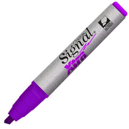 Marcador Permanente Signal Xtra Punta Cincel Violeta (1 Pieza)