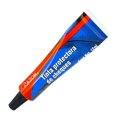 Tinta AzorStafford para Cheques y Foliador 12 ml Azul