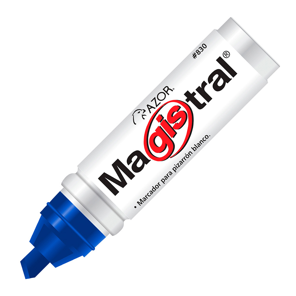 Marcador Azor Magistral Barril Aluminio Azul 830-12AZ (1 Pieza)