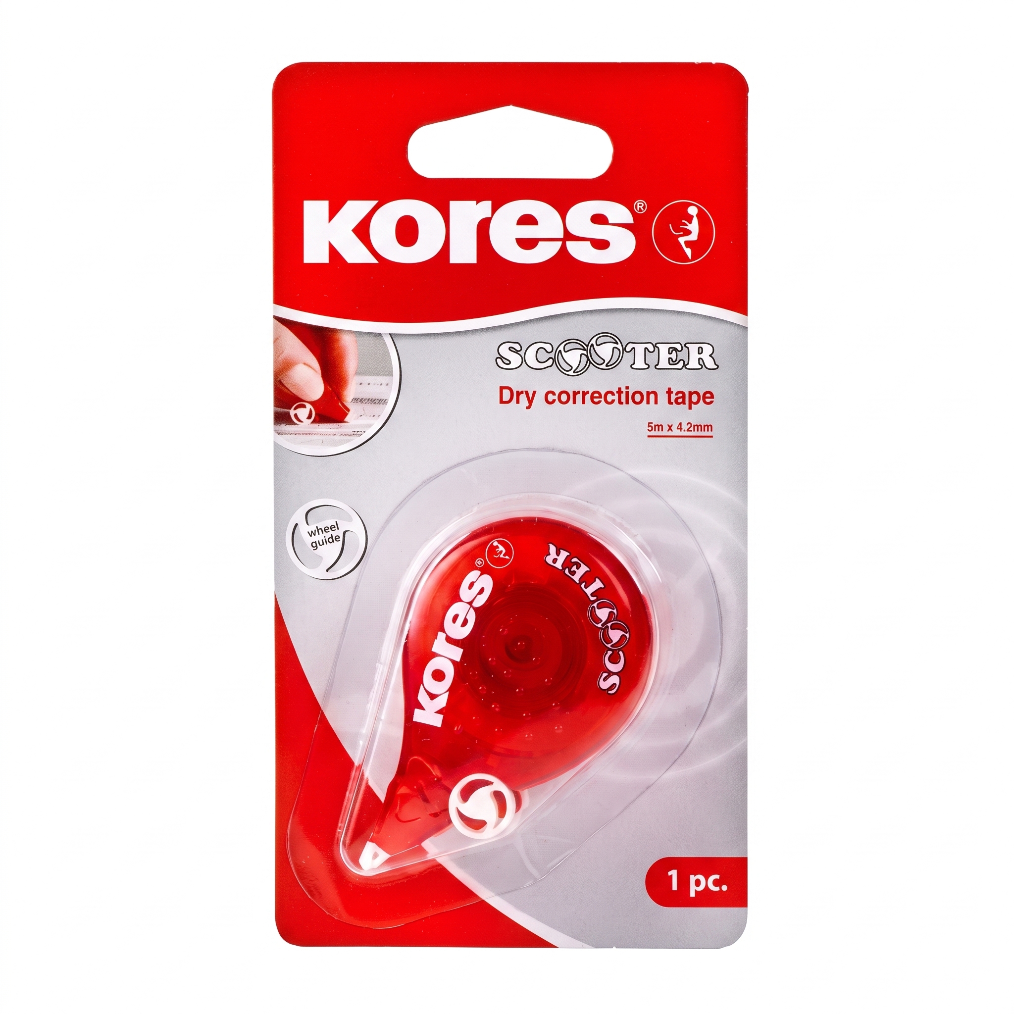 Corrector Kores Scooter 4.2 mm x 8 m Blister