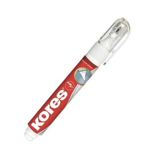 Corrector Kores Metal Tip, Tipo Pluma, 8 ML, (1 Pieza)