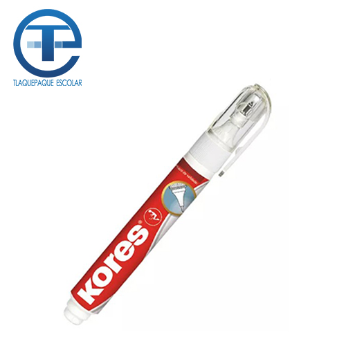 Corrector Kores Metal Tip, Tipo Pluma, 8 ML, (1 Pieza)