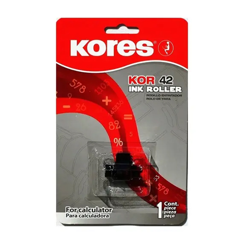 Rodillo Entintador Kores KOR42 Negro/Rojo (IR-40T) para Calculadora