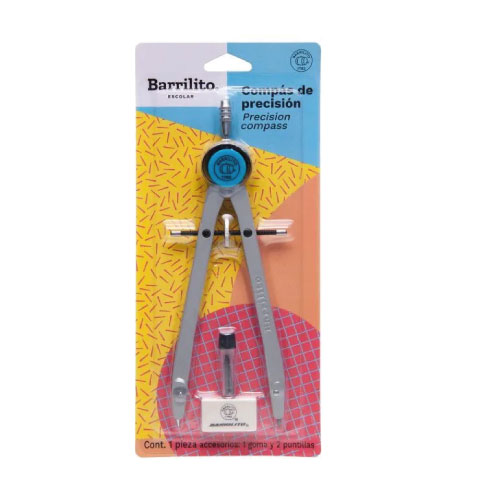 Compas Barrilito de precisión, Acero, (1 Pieza)