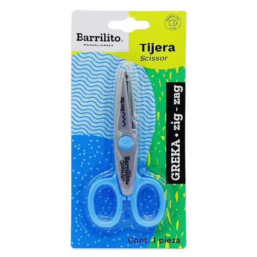 Tijera Barrilito Greka 1 ZigZag Chica