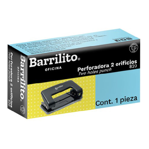 Perforadora Barrilito 820, 2 Orificios