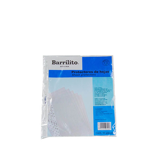Protector Barrilito Ligero, Tamaño Carta, C/10, (1 Pieza)