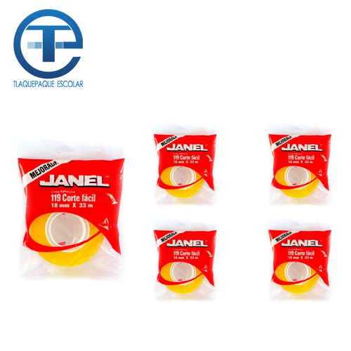 Cinta Janel, 12mm x 10m, Modelo: T119, (1 Pieza)