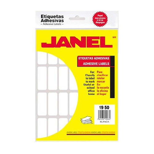 Etiqueta Janel #15 (19 x 50 mm)