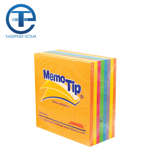 Cubo Janel, Memotip,3x3, Colores Neon, (1 Pieza)