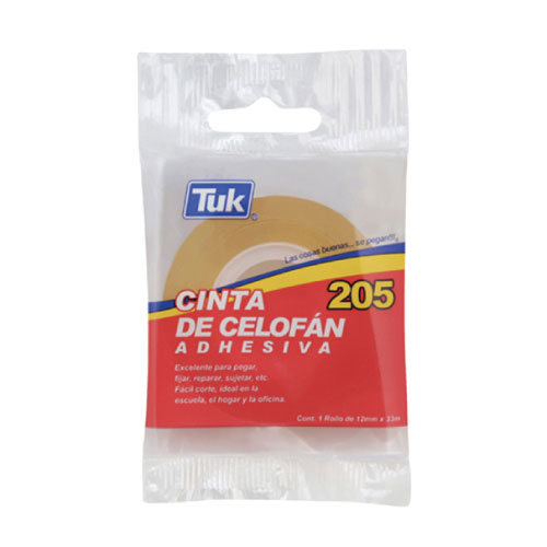 Cinta Tuk, 12mm x 10m, Modelo: T205, (1 Pieza)
