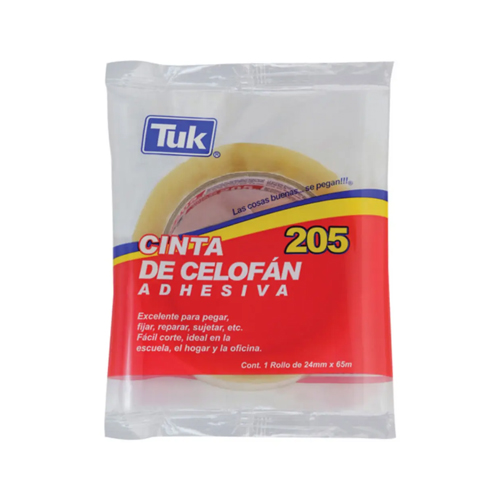 Cinta Adhesiva Tuk T-205 Plástica 24 mm x 65 m