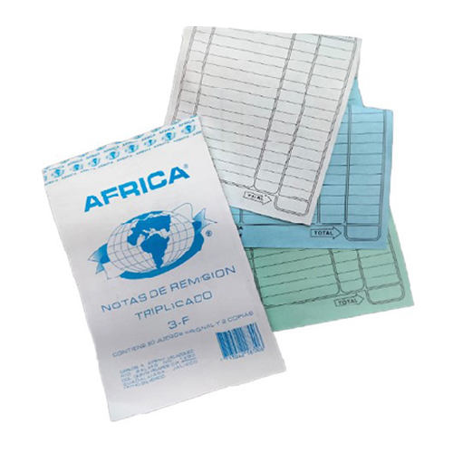 Block África De Remisión 3F 100 Hojas