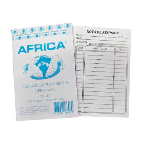 Block África De Remisión 5C 100 Hojas