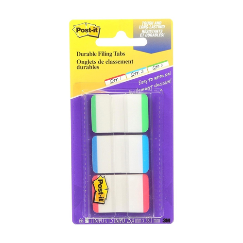 Banderitas Separador Post-it 3M 686L-GBR, 3 Colores Estándar (1 Pieza)